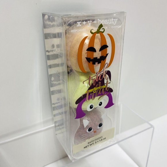 X + Y = Beauty 3pc Set Bath Fizzies Bath Bombs Relaxation Bathroom Fizzies - Picture 2 of 8